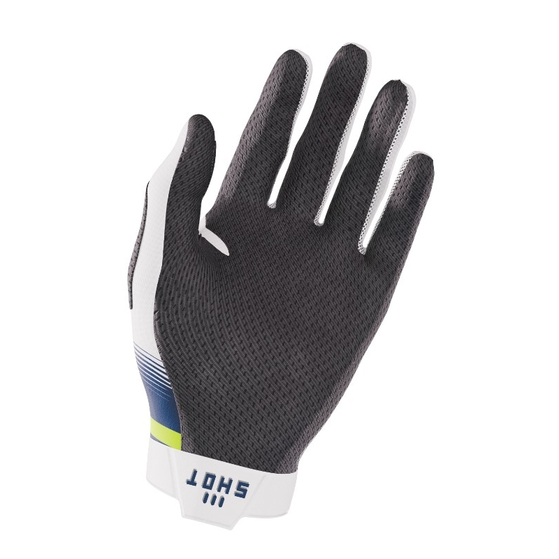 Guanti da motocross Shot Aerolite Husqvarna LE bianco-blu in offerta Saldi