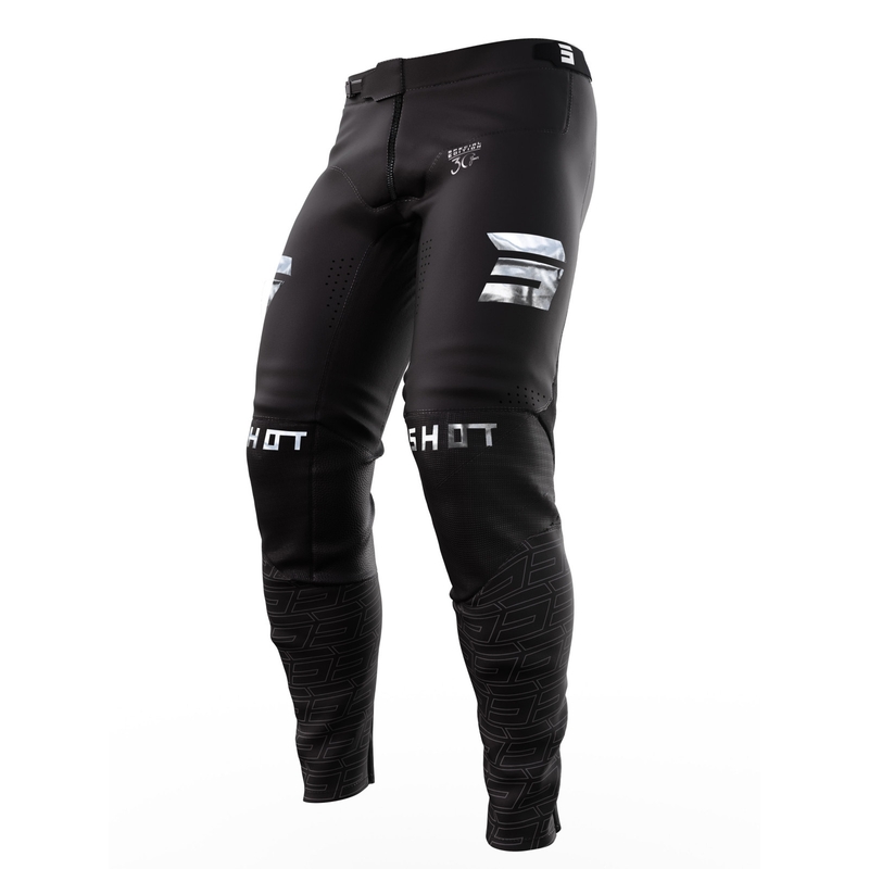 Pantaloni da motocross Shot Aerolite Legacy Nero Saldi