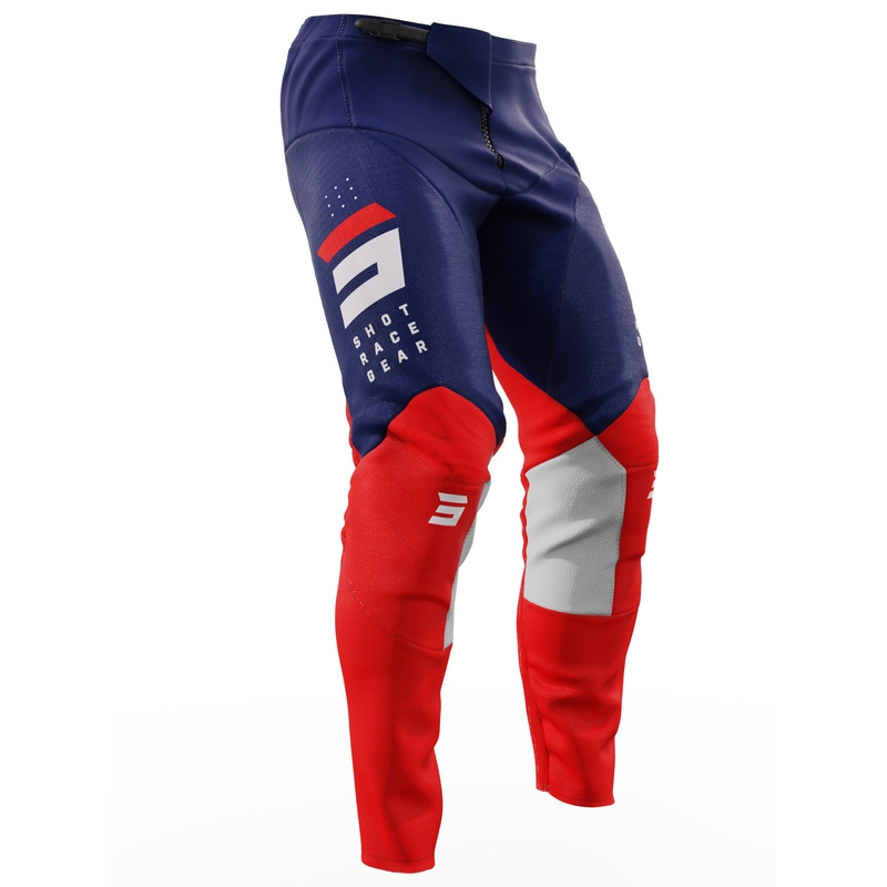 Pantaloni da motocross Shot Contact Camo 2.0 rosso e blu Saldi