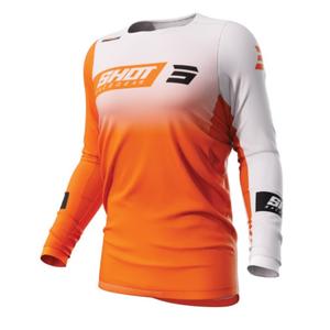 Maglia da motocross Shot Contact Scope bianco-arancio Saldi