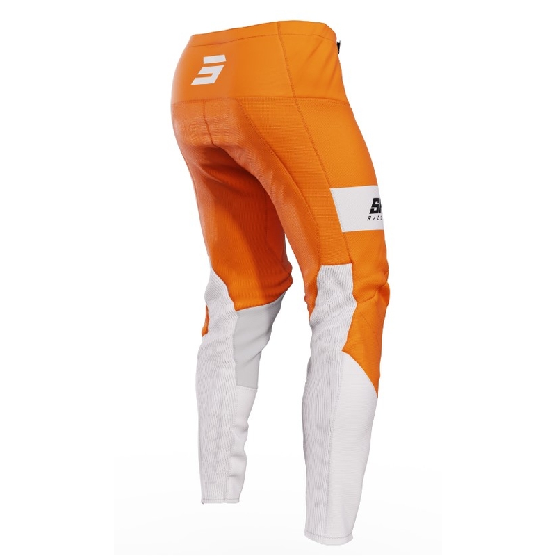 Pantaloni da motocross Shot Contact Scope bianco-arancio Saldi