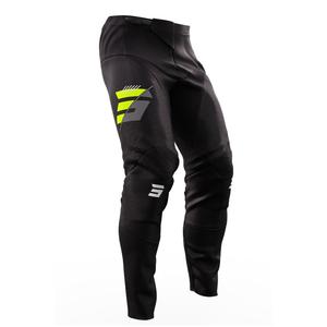 Pantaloni da motocross Shot Contact Speck nero-giallo fluo Saldi