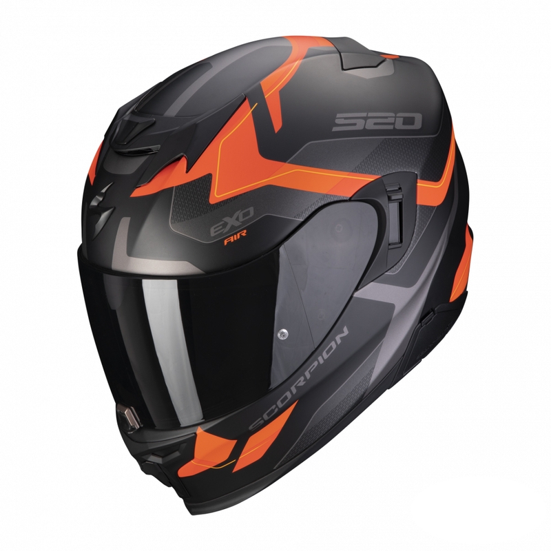 Integrální přilba na motorku Scorpion EXO-520 EVO Air Elan černo-oranžová matná