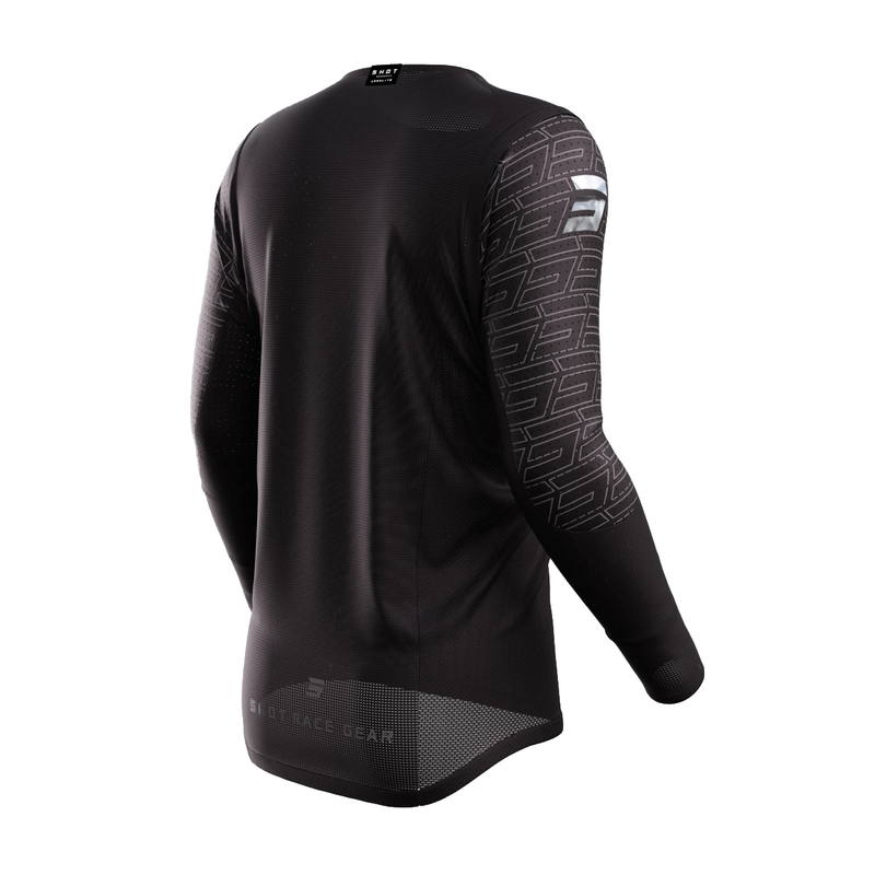 Maglia da motocross Shot Aerolite Legacy nera