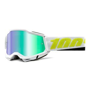 Occhiali moto 100% ACCURI 2 Payeto nero-giallo-bianco (plexi verde)