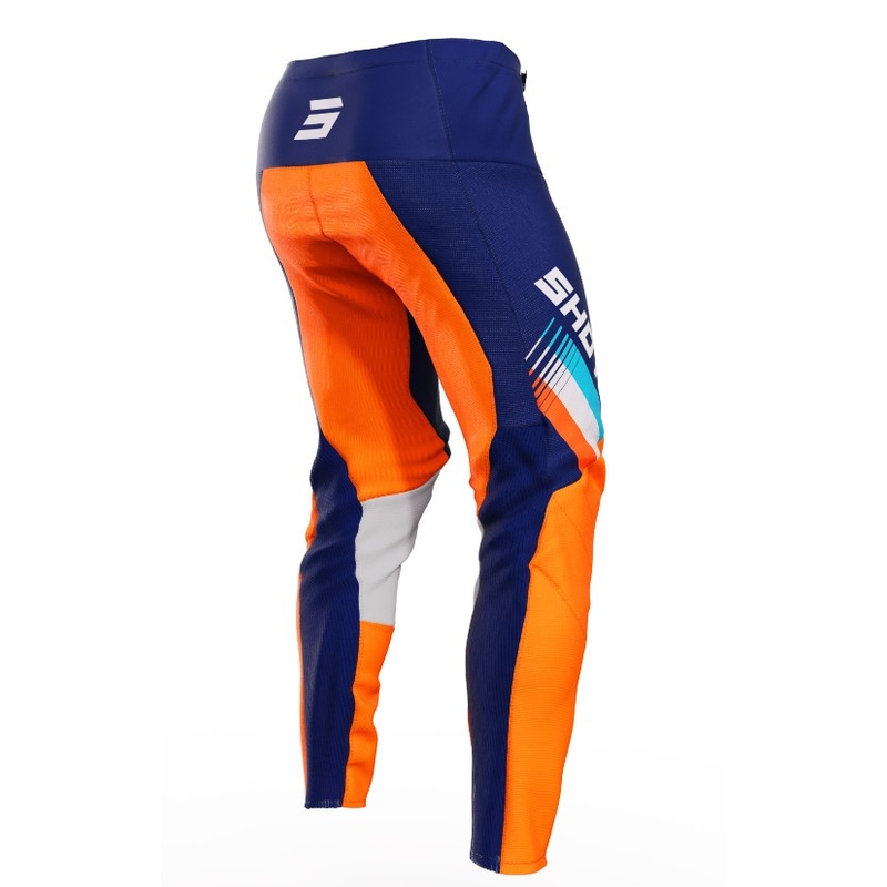 Pantaloni da motocross Shot Contact Tracer blu-arancio Saldi