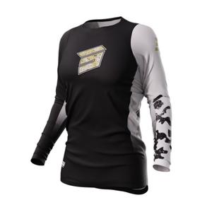Maglia motocross donna Shot Contact Shelly 2.0 nero-bianco-marrone Saldi