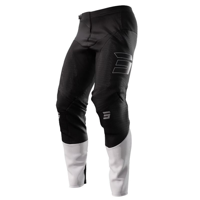 Pantaloni da motocross da donna Shot Contact Shelly in bianco e nero Saldi