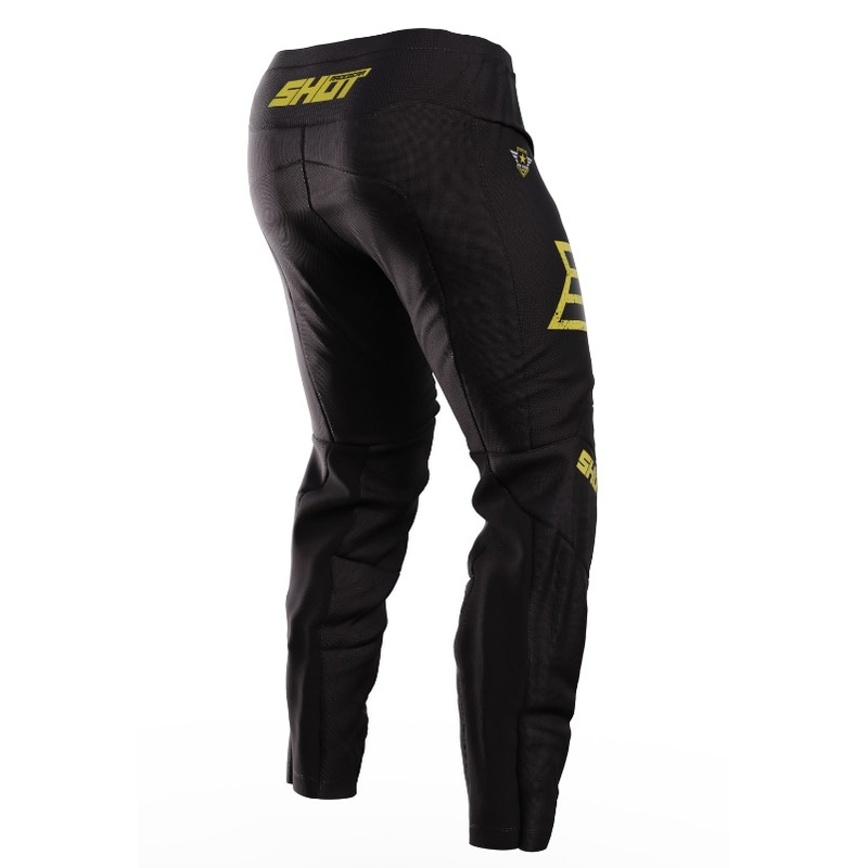 Pantaloni da motocross Shot Devo Army nero-oro Saldi