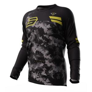 Maglia da motocross Shot Devo Army nero-grigio-oro Saldi