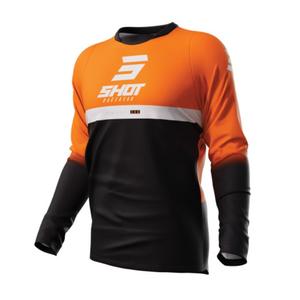 Maglia da motocross Shot Devo Reflex nero-arancio Saldi