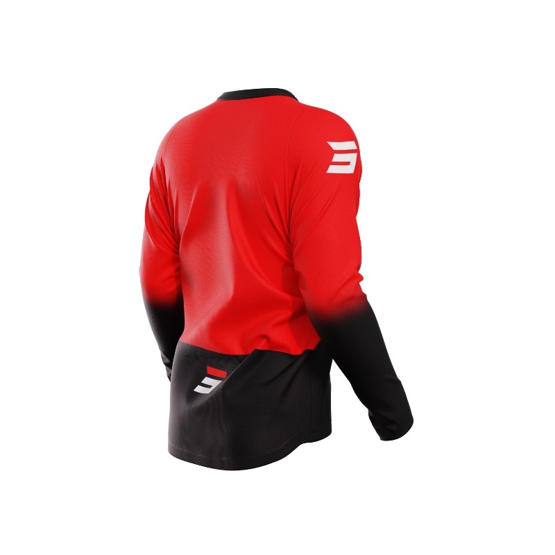 Maglia da motocross Shot Devo Reflex nero-rosso Saldi
