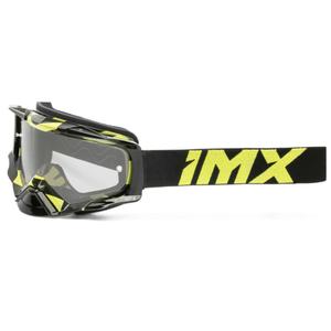 Occhiali da motocross iMX Dust Graphic nero-giallo fluo