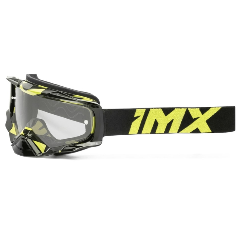 Occhiali da motocross iMX Dust Graphic nero-giallo fluo