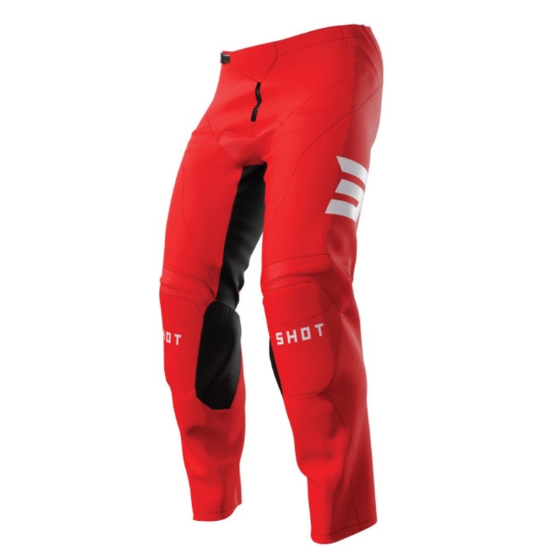 Pantaloni da motocross Shot Raw Escape Nero e Rosso Saldi