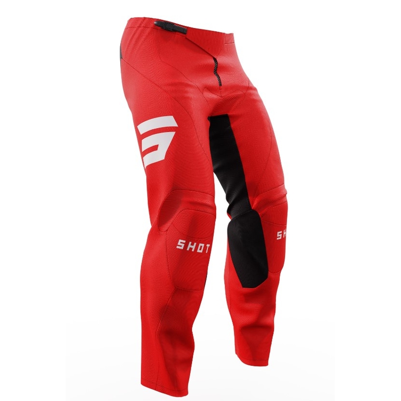 Pantaloni da motocross Shot Raw Escape Nero e Rosso Saldi