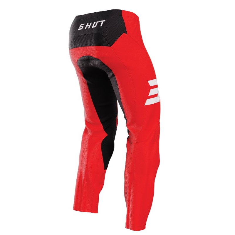 Pantaloni da motocross Shot Raw Escape Nero e Rosso Saldi