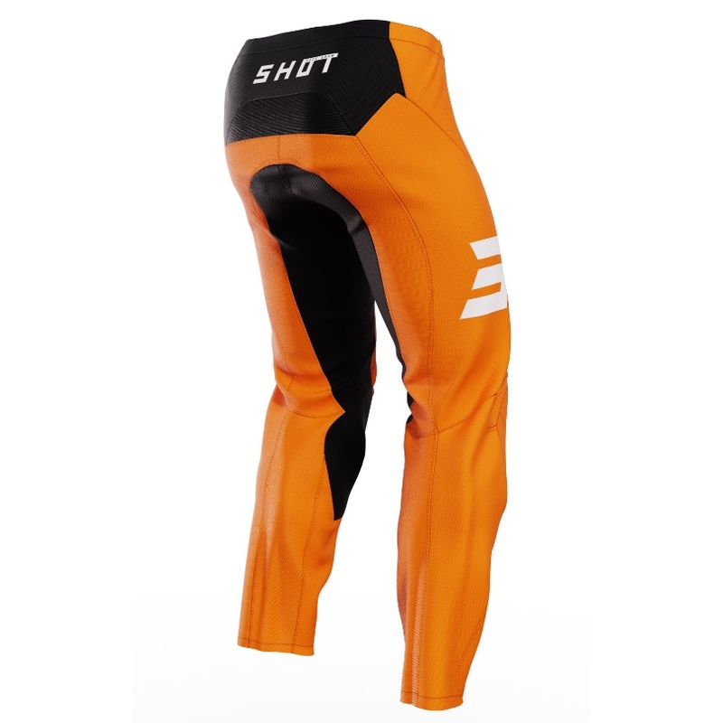 Pantaloni da motocross Shot Raw Escape neri-arancioni in saldo Saldi