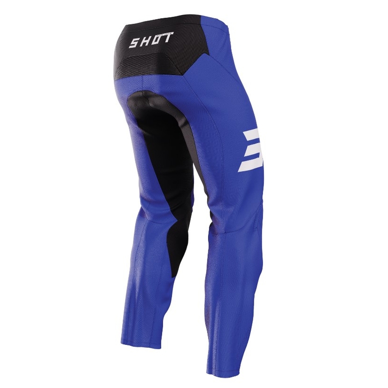 Pantaloni da motocross Shot Raw Escape Nero e Blu Saldi