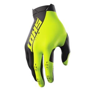 Guanti da motocross Shot Lite nero-giallo fluo Saldi