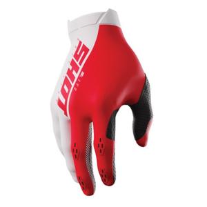 Guanti da motocross Shot Lite bianco-rosso Saldi