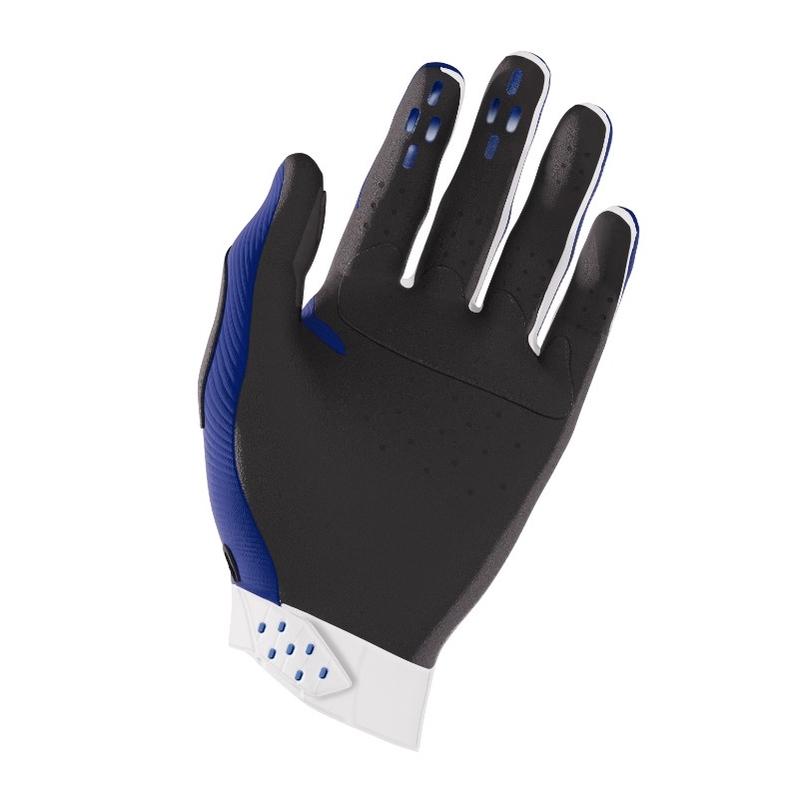 Guanti da motocross Shot Race bianco-blu