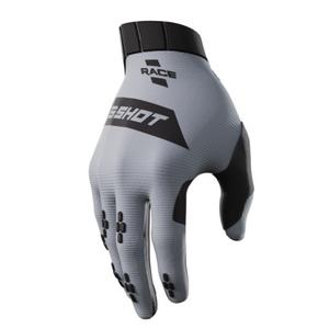 Guanti da motocross Shot Race nero-grigio