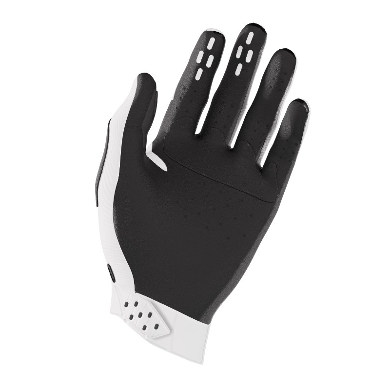 Guanti da motocross Shot Race bianco-nero