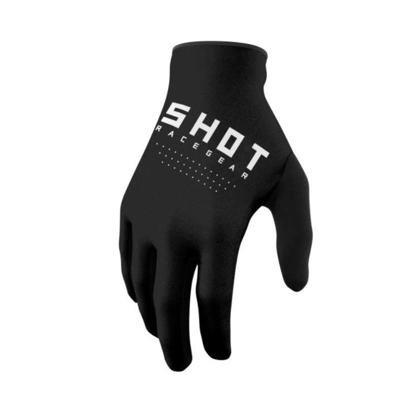 Guanti da motocross Scatto Raw in bianco e nero Saldi