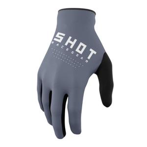 Guanti da motocross Shot Raw nero-bianco-grigio Saldi