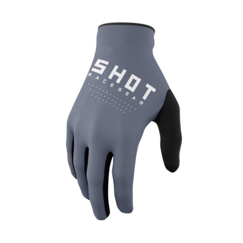 Guanti da motocross Shot Raw nero-bianco-grigio Saldi