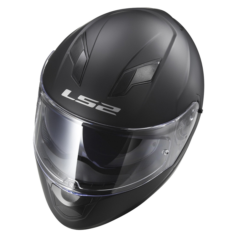LS2 FF320 Stream EVO casco moto integrale nero opaco
