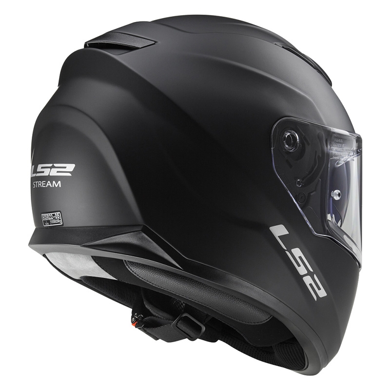 LS2 FF320 Stream EVO casco moto integrale nero opaco