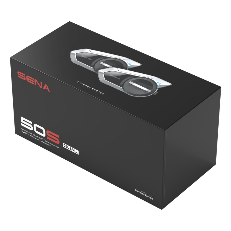 Set di 2 cuffie vivavoce interfono Bluetooth SENA 50S