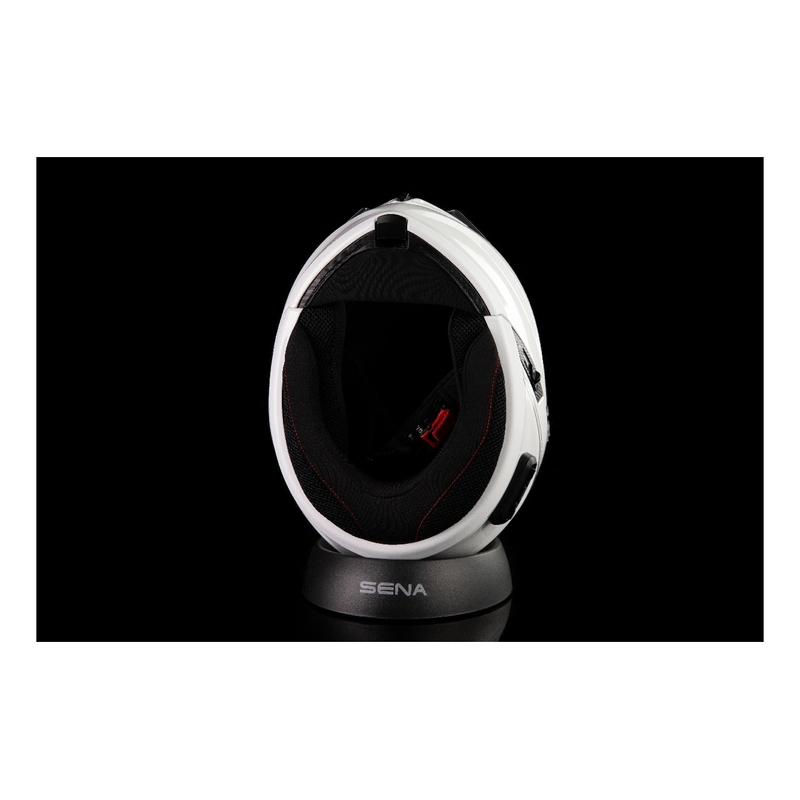 Casco con cuffia SENA Outrush R bianco lucido
