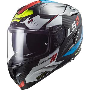 Casco moto integrale LS2 FF327 Challenger CT2 Sporty nero-bianco-blu