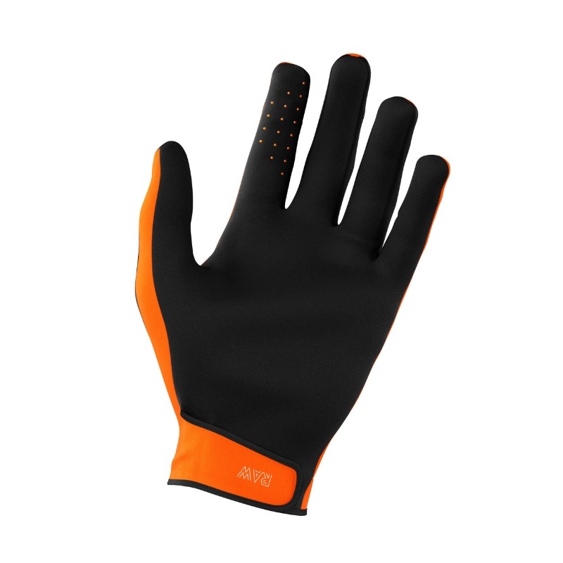 Guanti da motocross Shot Raw nero-bianco-arancio Saldi