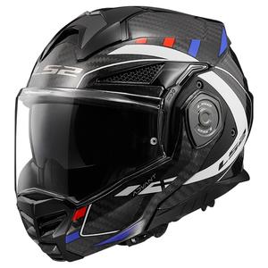 Casco moto ribaltabile LS2 FF901 Advant X C Future nero-bianco-blu