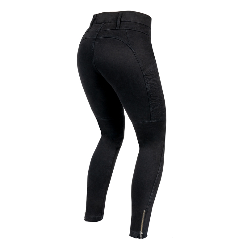 Jeans da motociclista Rebelhorn Ash Black da donna Saldi