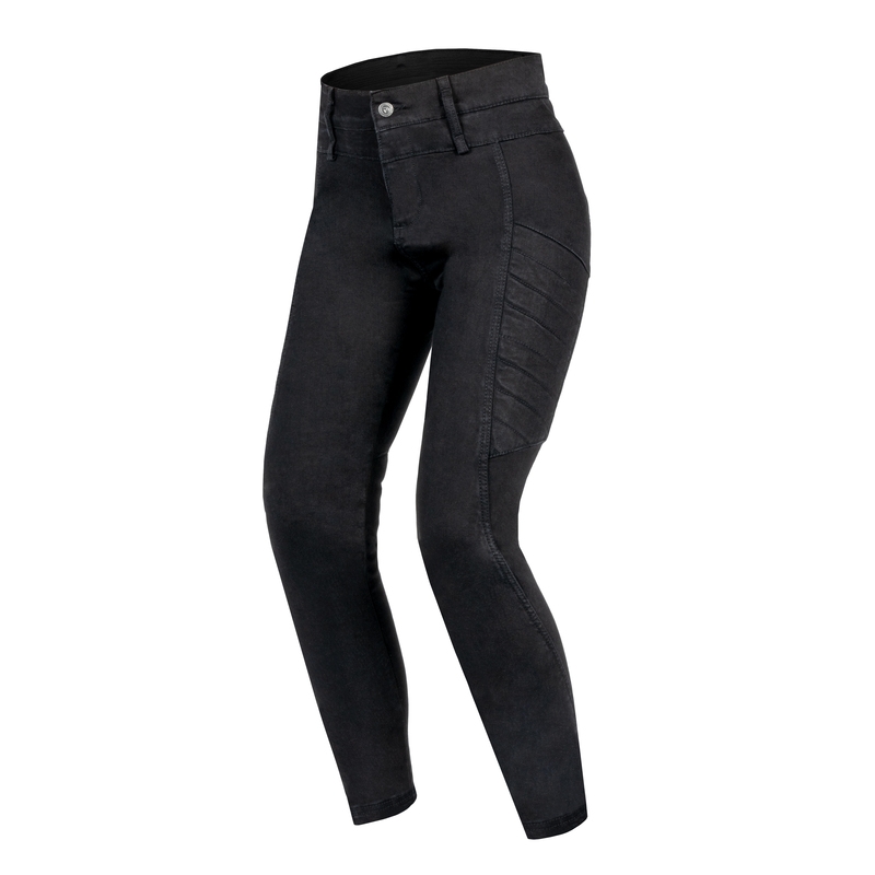 Jeans da motociclista Rebelhorn Ash Black da donna Saldi