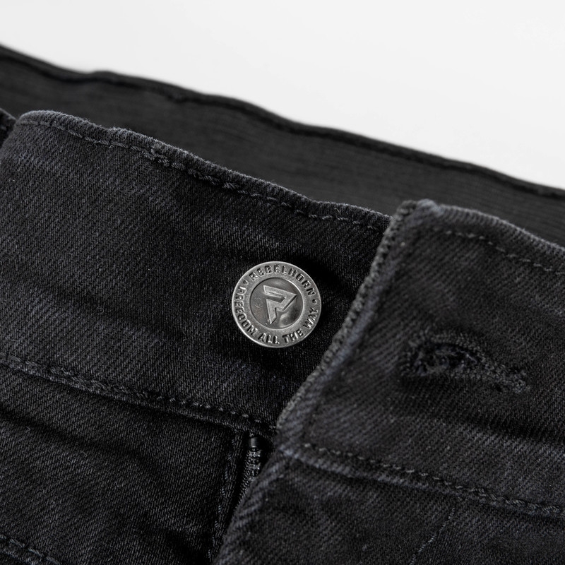 Jeans da motociclista Rebelhorn Ash Black da donna Saldi