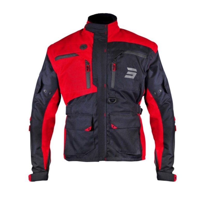 Giacca moto Shot Racetech nera e rossa