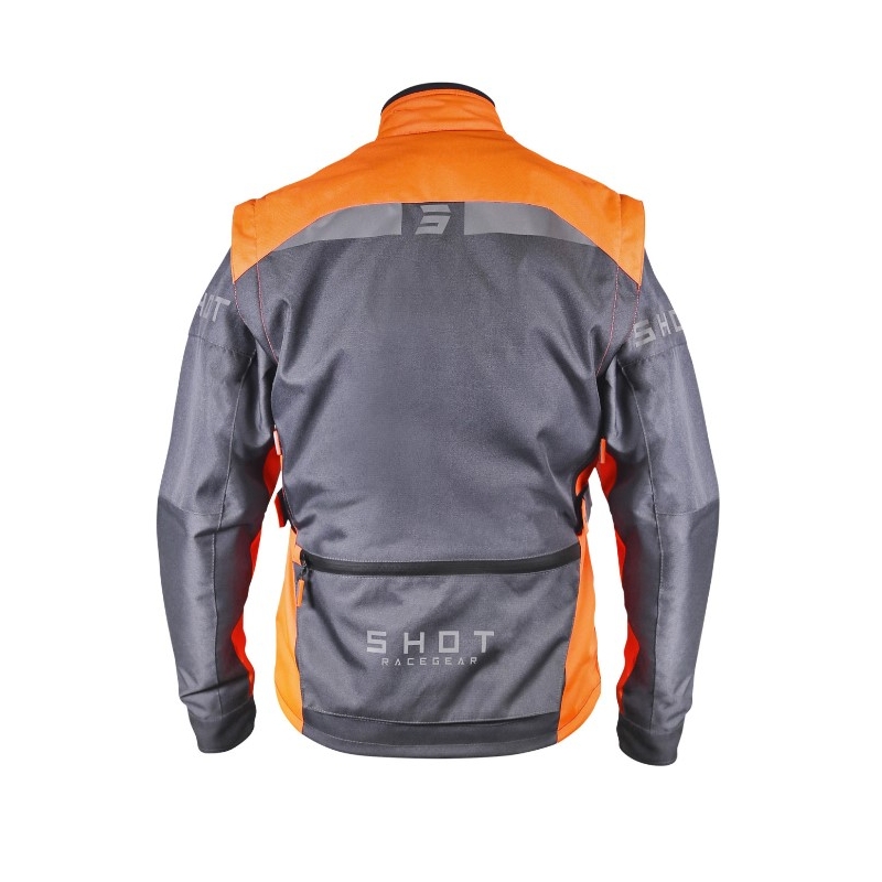 Bunda na motorku Shot Racetech šedo-oranžová výprodej