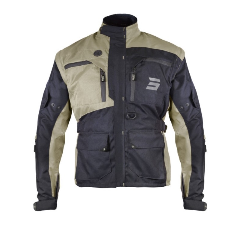 Giacca da moto Shot Racetech nera e marrone Saldi