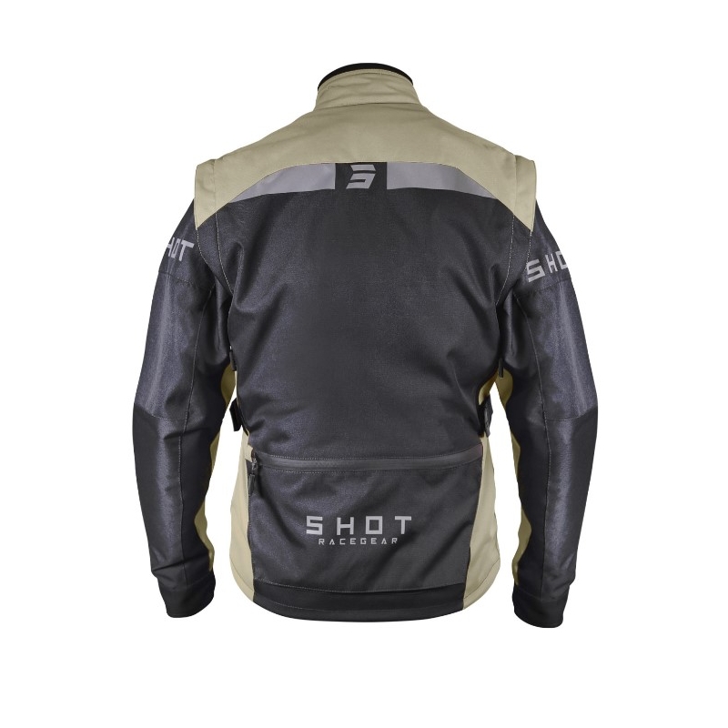 Giacca da moto Shot Racetech nera e marrone Saldi