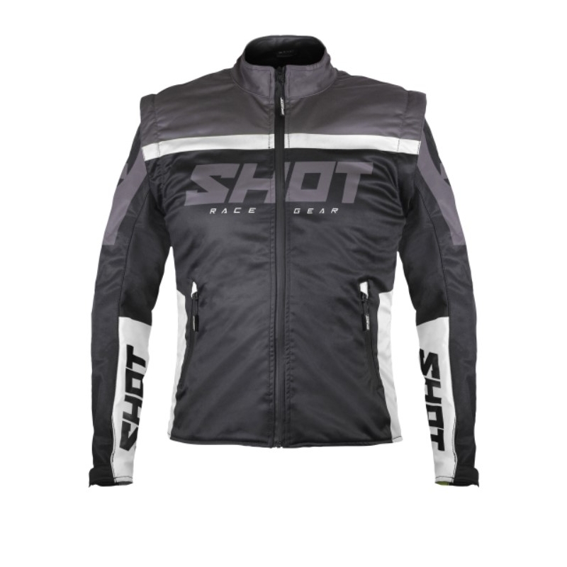 Giacca softshell Shot Softshell Lite 2.0 bianco e nero Saldi