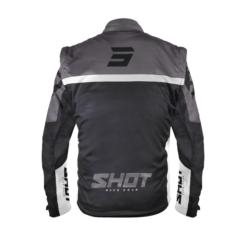 Giacca softshell Shot Softshell Lite 2.0 bianco e nero Saldi