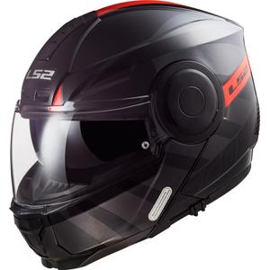 Casco moto LS2 FF902 Scope Hamr nero-titanio-rosso