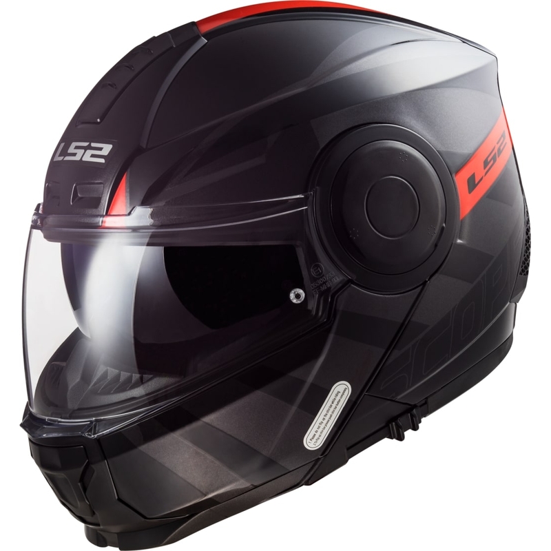 Casco moto LS2 FF902 Scope Hamr nero-titanio-rosso