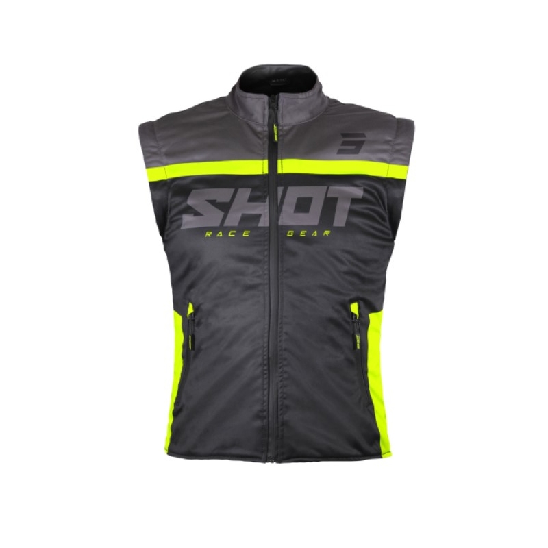 Gilet softshell Shot Bodywarmer Lite 2.0 nero-giallo fluo Saldi